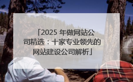 2025 年做网站公司精选：十家专业领先的网站建设公司解析