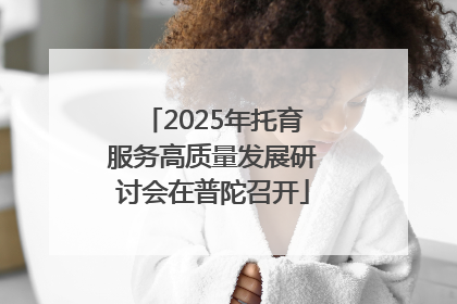 2025年托育服务高质量发展研讨会在普陀召开