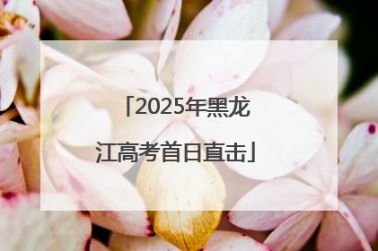 2025年黑龙江高考首日直击