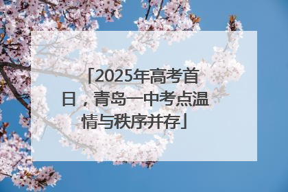 2025年高考首日，青岛一中考点温情与秩序并存