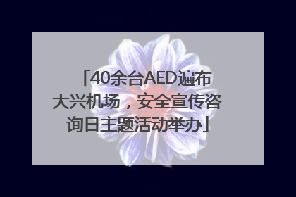 40余台AED遍布大兴机场，安全宣传咨询日主题活动举办
