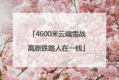 4600米云端雪战 高原铁路人在一线