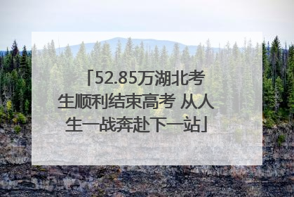 52.85万湖北考生顺利结束高考 从人生一战奔赴下一站