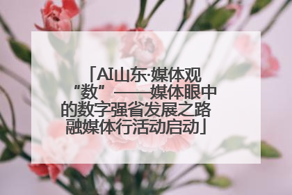 AI山东·媒体观“数”——媒体眼中的数字强省发展之路融媒体行活动启动
