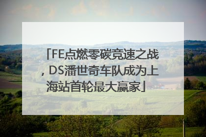 FE点燃零碳竞速之战,DS潘世奇车队成为上海站首轮最大赢家